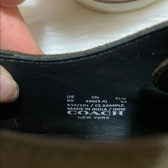 Mens Coach oxford suede shoes - Picture 4 of 4